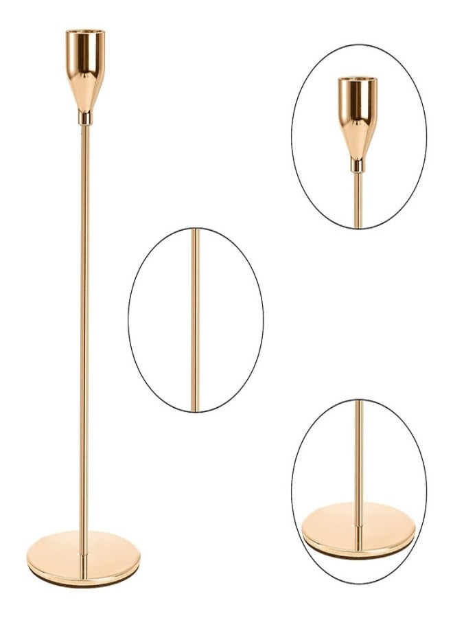 ميكسد ثلاث مجموعات من الشمعدانات المعدنية الأوروبية - Image 3