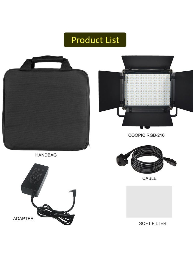 Coopic RGB-216 LED Video Light Panel for Outdoor Photography - Image 4