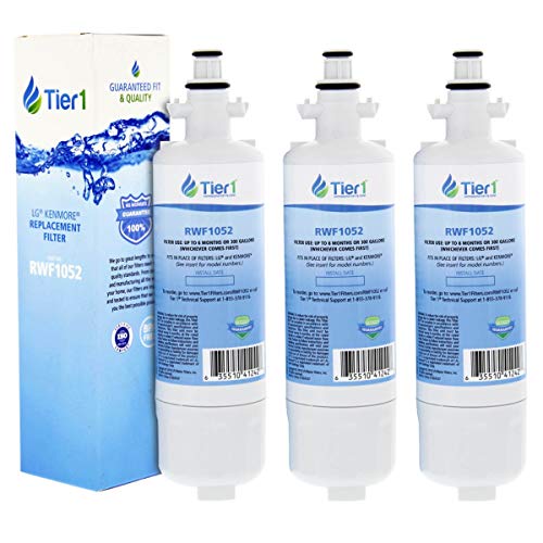 Tier1 ADQ36006101 Refrigerator Water Filter 3-pk | Replacement for LG LT700P, ADQ36006102, Kenmore 46-9690, 469690, ADQ36006101-S, WSL-3, FML-3, RFC1200A, Fridge Filter - Image 1