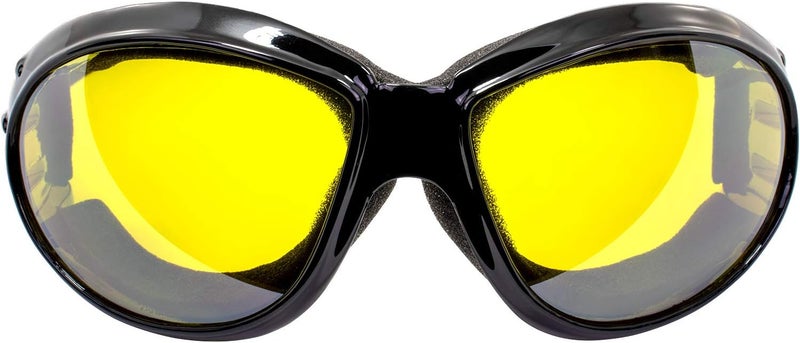 Global Vision نظارات جلوبال فيجن إليمناتور مع عدسات شفافة، وعدسات قيادة، وعدسات مرآة صفراء - Image 4