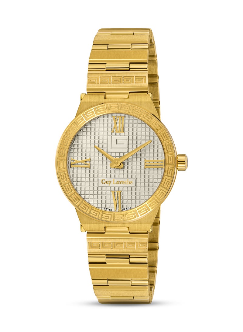 Guy Laroche Sacha Watch for Women with Gold Stainless Steel Bracelet 25 mm 5 Atm  - Image 1