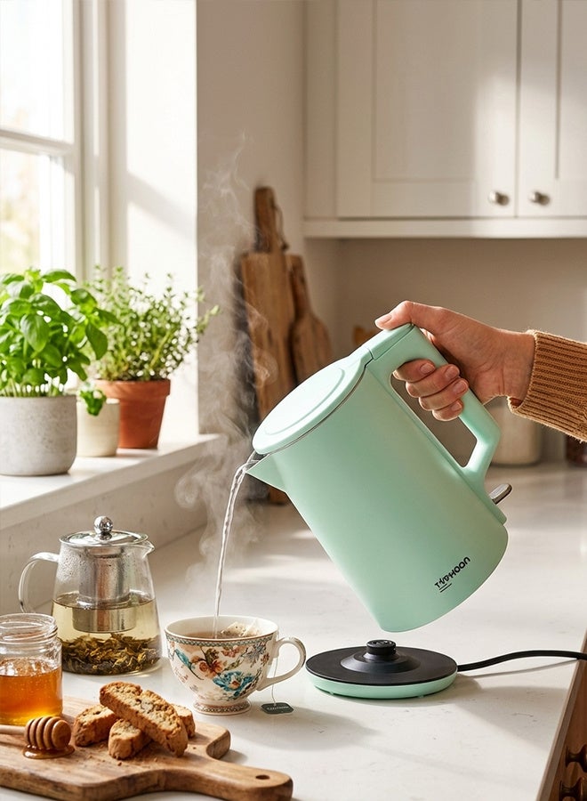 Typhoon Electric Kettle - 2000 Watts - 1.8 Liters - TY-01-009 G - Green - Image 2
