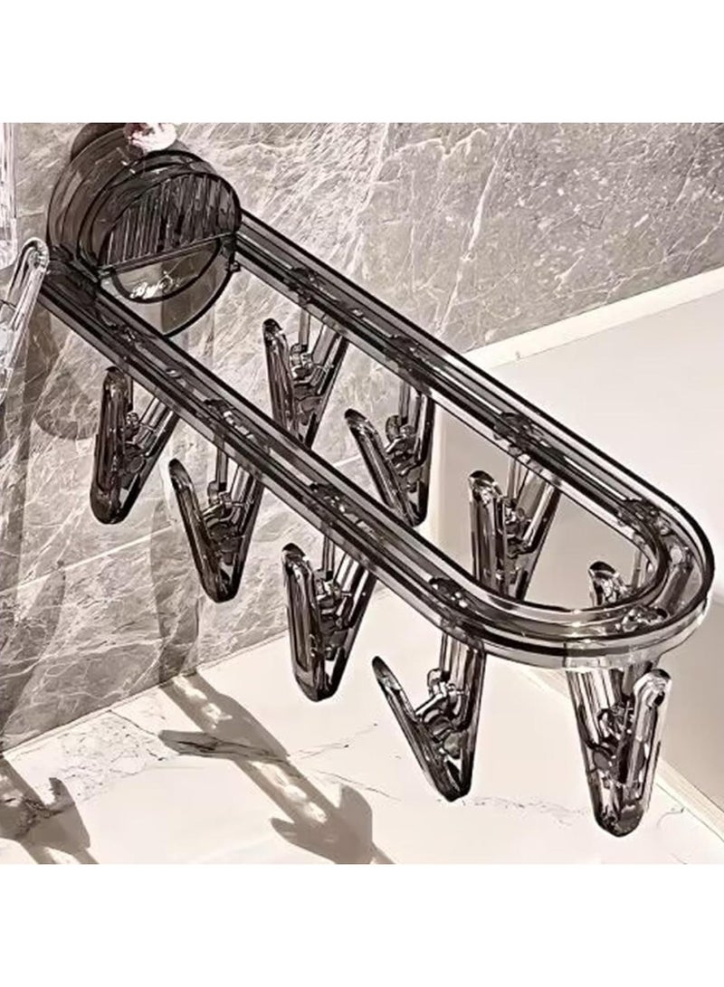 CMGTYYD Bathroom Suction Cup Drying Rack - Bra Hangers Underwear Hanger Bra Holder Suction Cup, Sock Hanger with Clips, Clothes Drying Rack for Underwear, Lingerie, Bra, Scarf - Image 2