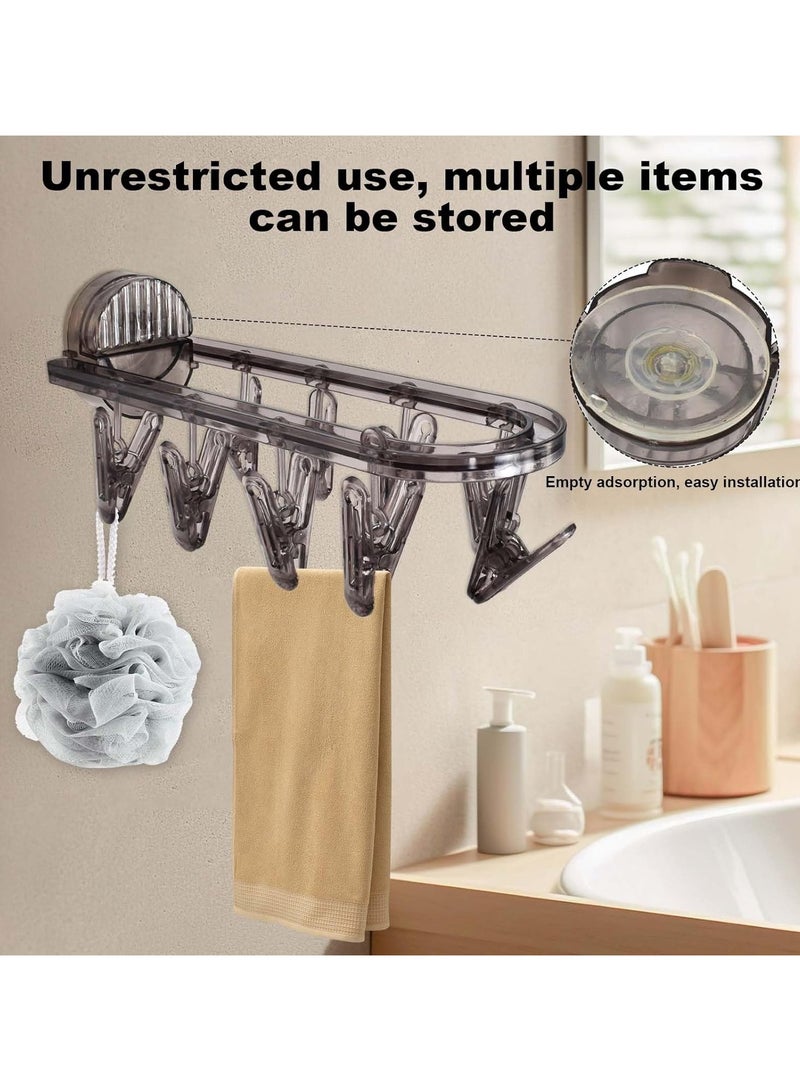 CMGTYYD Folding Sock Dryer With 9 Clothes Pegs,Hanging Drying Rack, Underwear Rack With Clips,Drying Hanger Clips For Socks,Underwear,Bras,Baby Clothes Pegs - Image 4