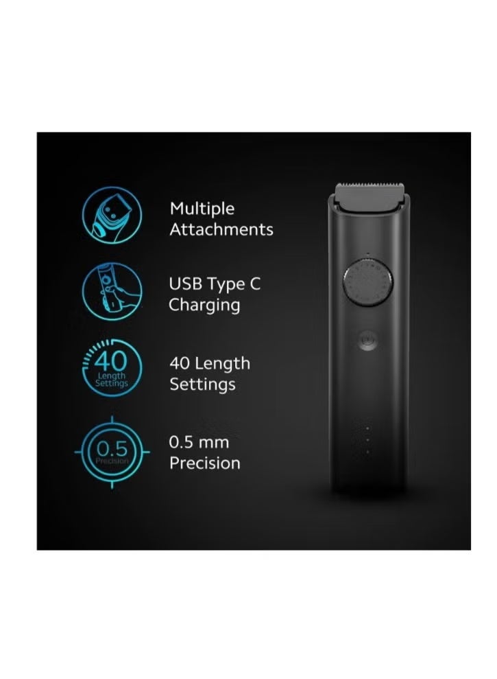 Xiaomi Trimmer for men Grooming Kit Pro Hair, Body All in One Professional Styling Trimmer, Body Groomer, Nose & Ear Hair Trimming, Hair Clippers, Beard Combs, Quick Charge & 90 Mins Run Time - Image 2