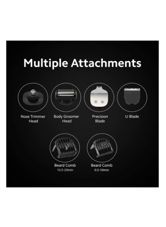 Xiaomi Trimmer for men Grooming Kit Pro Hair, Body All in One Professional Styling Trimmer, Body Groomer, Nose & Ear Hair Trimming, Hair Clippers, Beard Combs, Quick Charge & 90 Mins Run Time - Image 3
