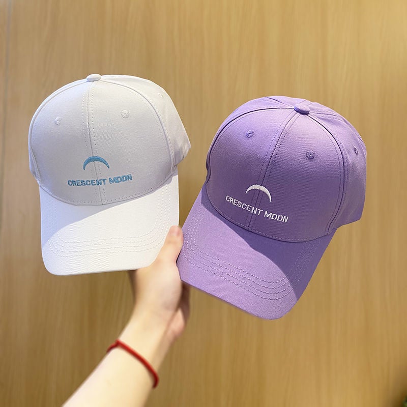 Baseball Cap Women Japanese Fresh Letter Embroidered Street UV Protection Hat - Image 2