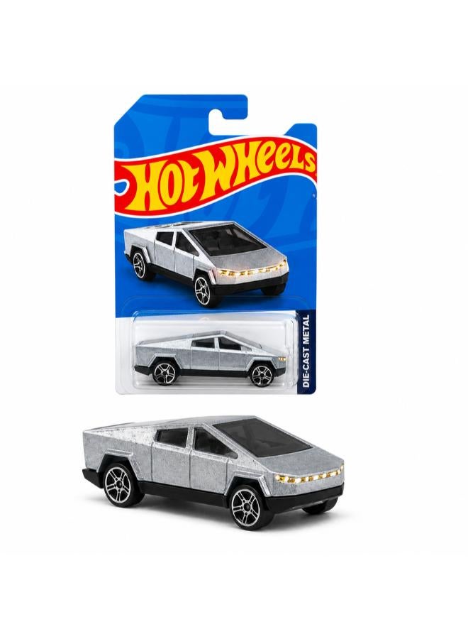 Silver Futuristic Die-Cast Toy Truck 1:64