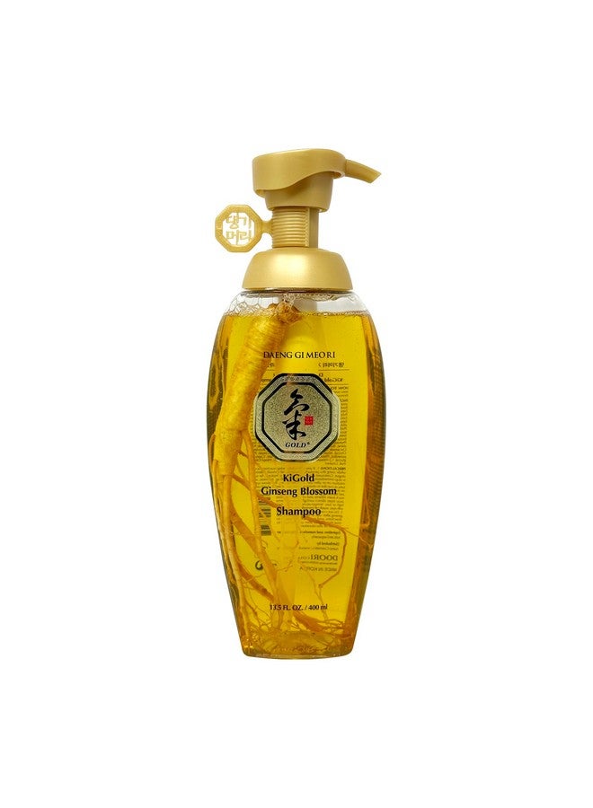 شامبو كي جولد جينسينج بلوسوم 13.5 أونصة سائلة/ 400 مل، يحتوي على جينسينج حقيقي، شامبو عشبي، لنمو الشعر، ومنع تساقطه