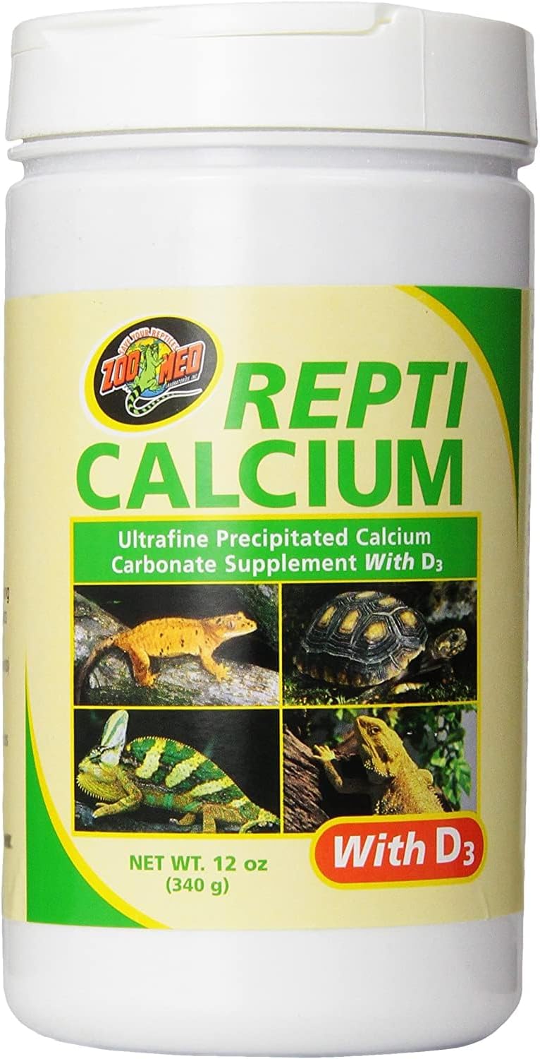 Zoo Med Reptile Calcium with Vitamin D3, 12-Ounce Powder Supplement - Image 1