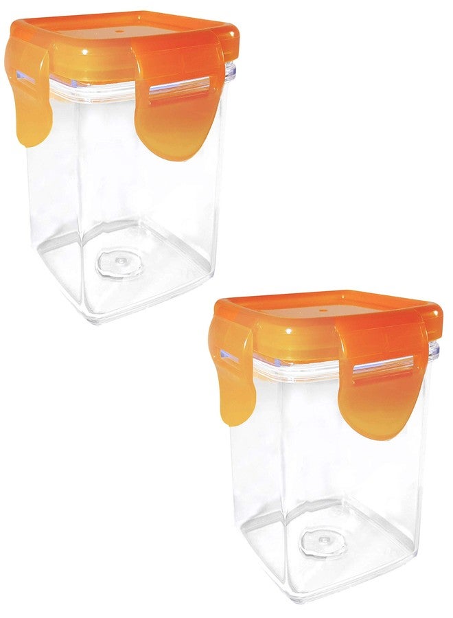 Nutrichopper Transparent Container 2-Pack with Airtight Locking Lid, Dishwasher Safe, Food Grade Transparent Acrylic As Seen On TV - Image 1