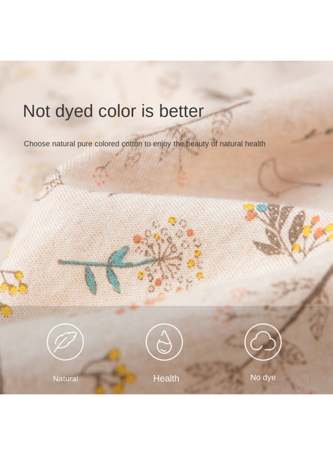 Top melon Natural Colored Cotton, Pure Cotton】women's Short Sleeve Nightdress, Fresh And Subtle A-line Slimming Sleepwear, Breathable Pure Cotton - Image 4