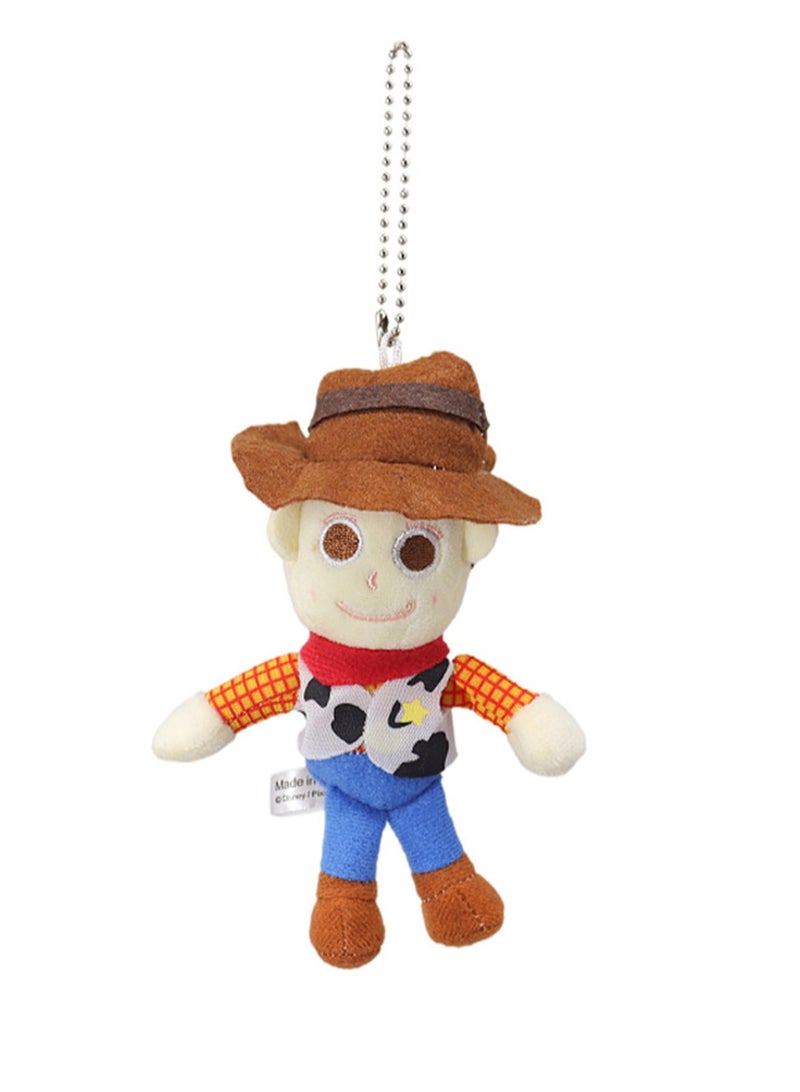 (Woody) 10cm Toy Story Series Plush Toy Backpack Pendant Key Pendant  - Image 1