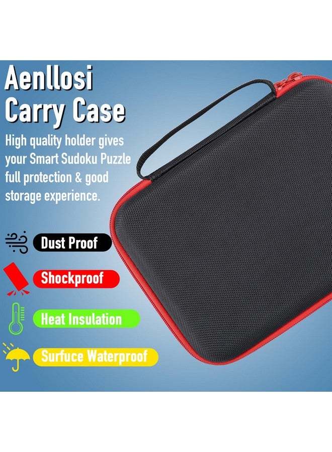 Aenllosi Hard Carry Case Compatible with GiiKER Smart Sudoku Puzzle Games,Protective Organizer for Replacement Block & Batteries (Case Only)