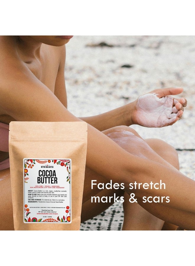 Better Shea Butter Cocoa Butter - 8 oz Block, Deeply Moisturizes Skin, Diminishes Scars, Stretch Marks, Soothes Dry Skin - Image 2