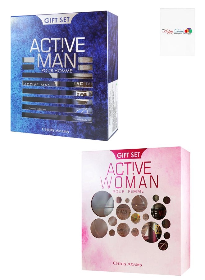 Chris Adams Active Man 100ML and Woman 80ML Fragrance Gift Set Premium Eau de Parfum and Body Spray Ideal Gifting for Couple - pzsku/ZD211FA81F200C8B9C424Z/45/_/1731433486/b752967c-ed4b-4784-ae62-046962c88e3e