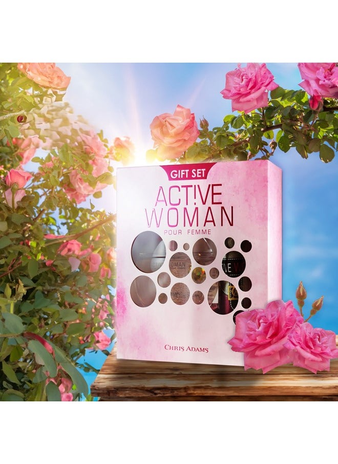 Chris Adams Active Man 100ML and Woman 80ML Fragrance Gift Set Premium Eau de Parfum and Body Spray Ideal Gifting for Couple - pzsku/ZD211FA81F200C8B9C424Z/45/_/1731433489/50f10bf9-d5ec-4ec3-b367-e0f9dcaad51a