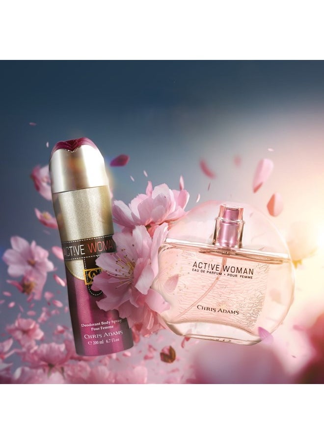 Chris Adams Active Man 100ML and Woman 80ML Fragrance Gift Set Premium Eau de Parfum and Body Spray Ideal Gifting for Couple - pzsku/ZD211FA81F200C8B9C424Z/45/_/1731433490/6bd7bebc-58ab-47bd-8fa3-f50048df46ae