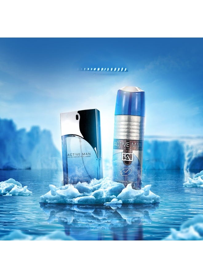 Chris Adams Active Man 100ML and Woman 80ML Fragrance Gift Set Premium Eau de Parfum and Body Spray Ideal Gifting for Couple - pzsku/ZD211FA81F200C8B9C424Z/45/_/1731433494/77062972-1056-4e72-aa78-aab0822fcc11