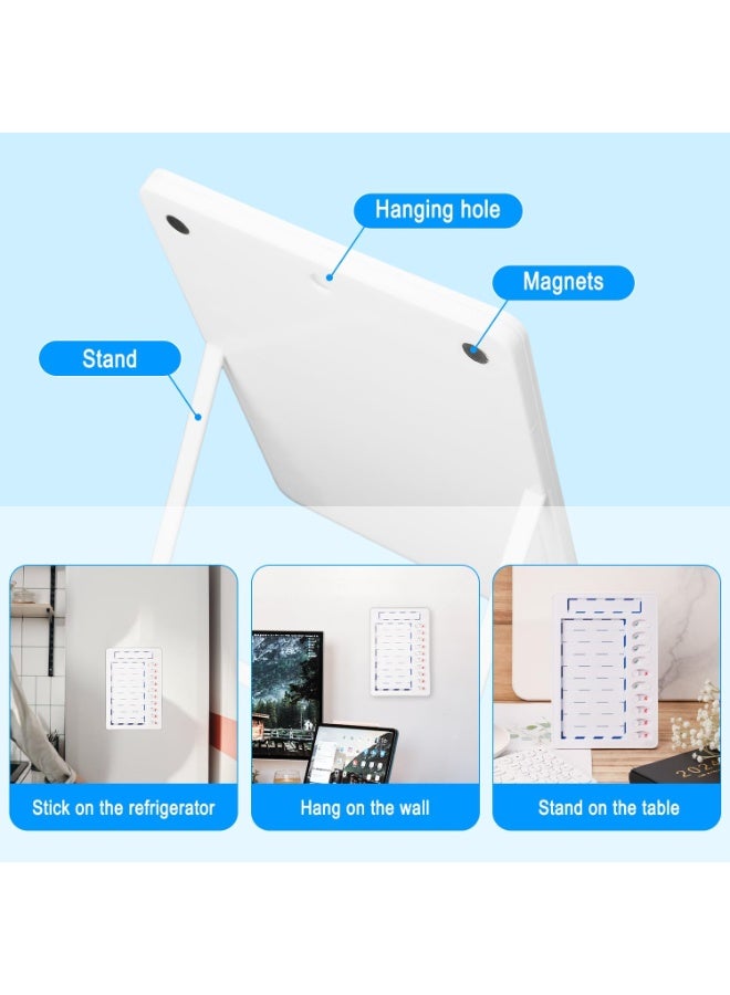 Peachjoy Magnetic Dry Erase Chore Chart for Kids Multiple Kids, Reusable to Do List Board, Habit Tracker, Checklist Board, RV Daily Routine Schedule Board Planner for Refrigerator, Wall, Desk (White) - Image 3