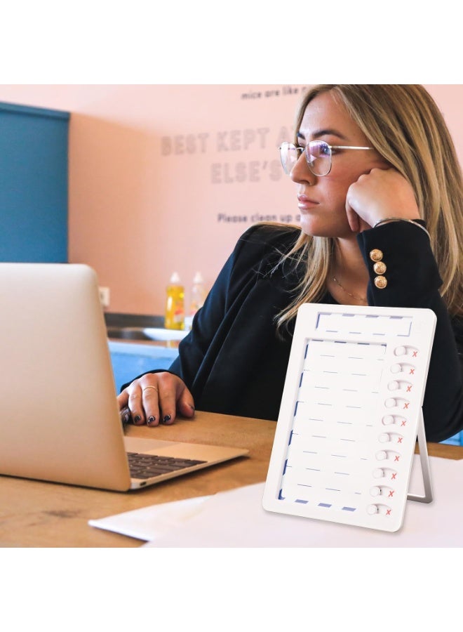 Peachjoy Magnetic Dry Erase Chore Chart for Kids Multiple Kids, Reusable to Do List Board, Habit Tracker, Checklist Board, RV Daily Routine Schedule Board Planner for Refrigerator, Wall, Desk (White) - Image 5