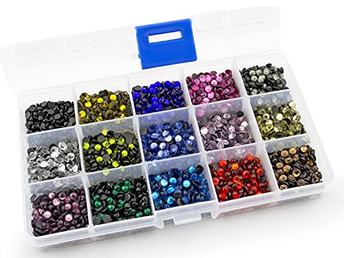 Summer-Ray.com Summer-Ray SS20 5mm Assorted Color Hot Fix Rhinestones In Storage Box - Image 2