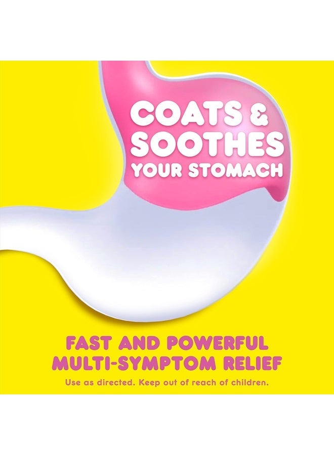 Pepto Bismol Liquid for Nausea, Heartburn, Indigestion, Upset Stomach and Diarrhea Relief, Cherry Flavor 8 oz - Image 4