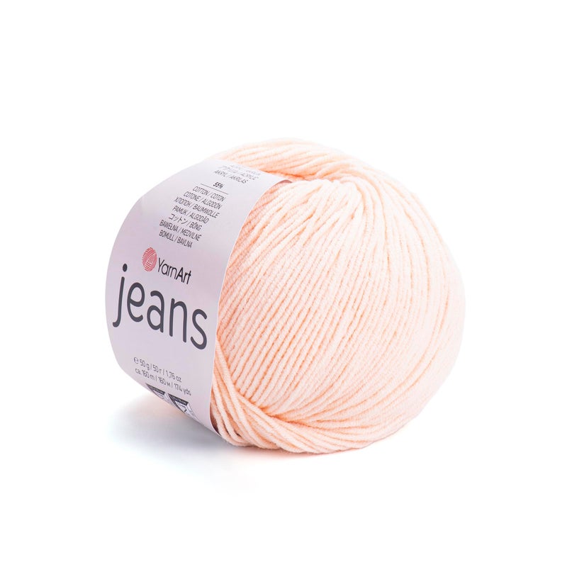 YarnArt Yarnart Jeans Cotton Yarn for Amigurumi Knitting  Crocheting 45 AC PAC 55 Cotton  Turkish Yarn Color 73