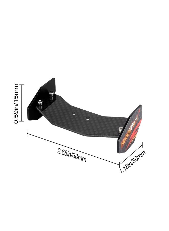 HobbyPark Aluminum & Carbon Fiber Wing Body Spoiler Upgraded for 1/24 Losi Micro-B Buggy Upgrades Parts, High Downforce - Image 3