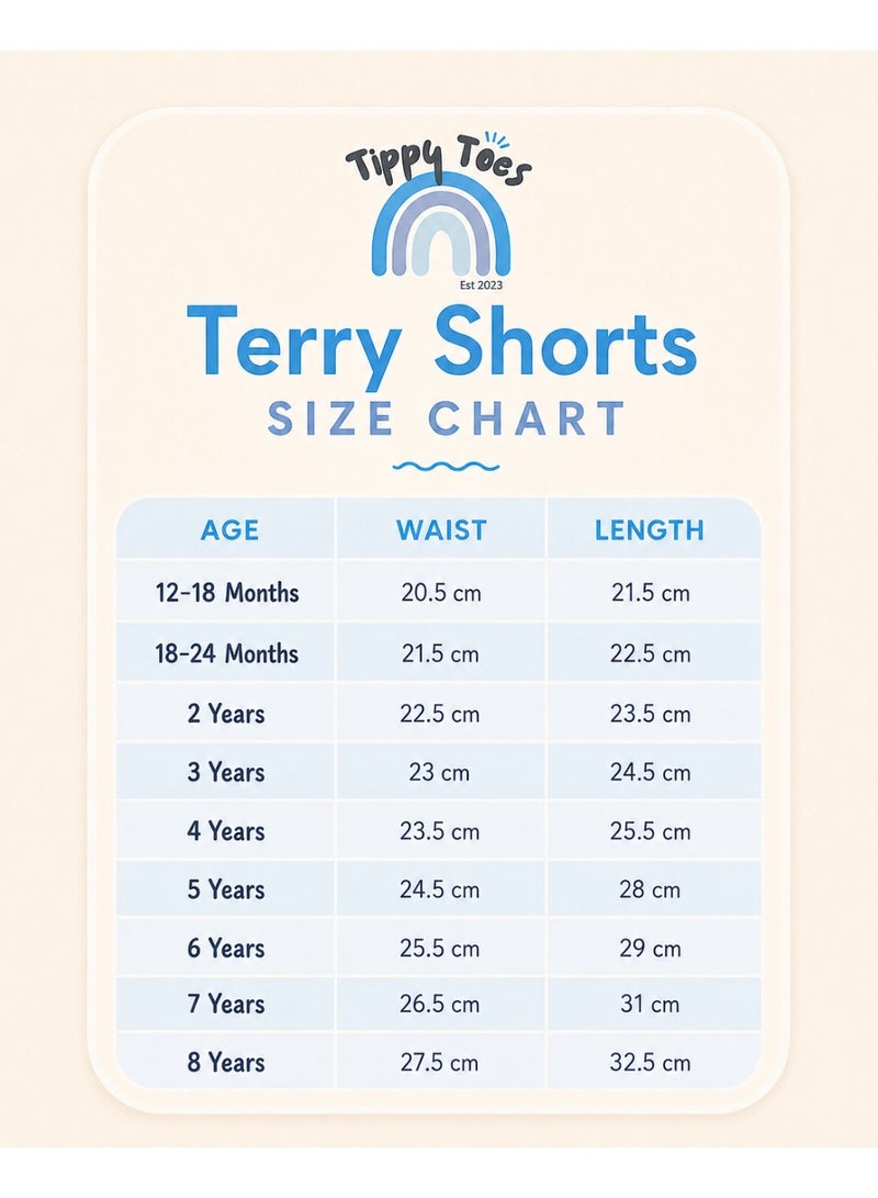 Tippytoes Boys Cotton French Terry Shorts Navy Blue Toddler Kids Casual Drawstring Pockets Everyday Wear (12M 18M 2Y 3Y 4Y 5Y 6Y 7Y) - Image 3