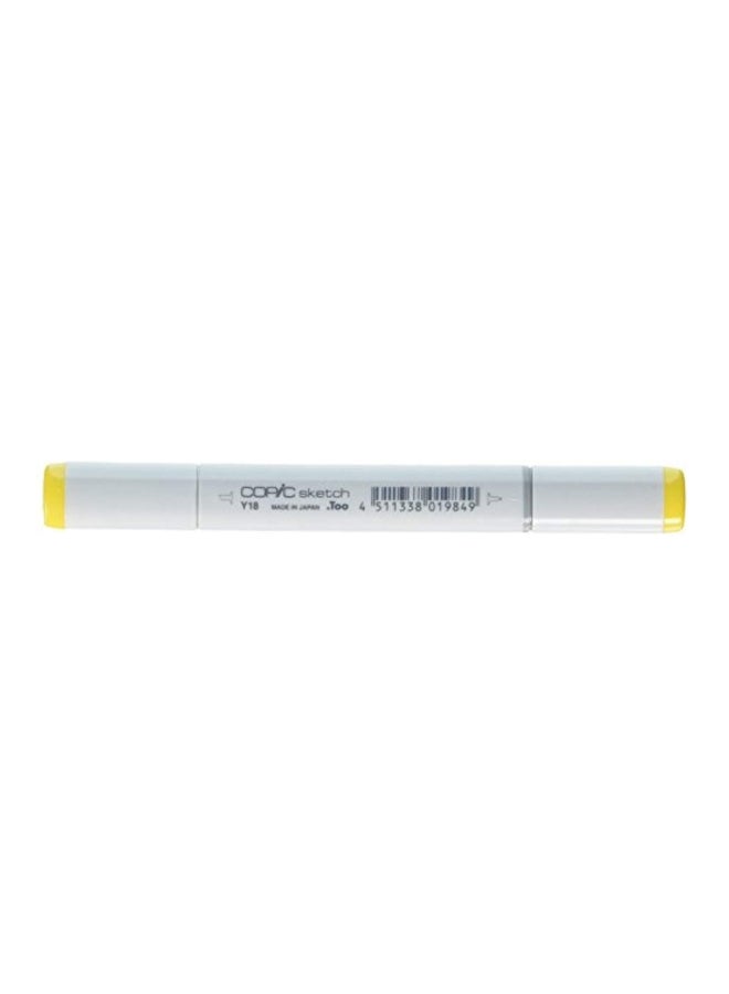 Permanent Sketch Marker Lightning Yellow/White/Black