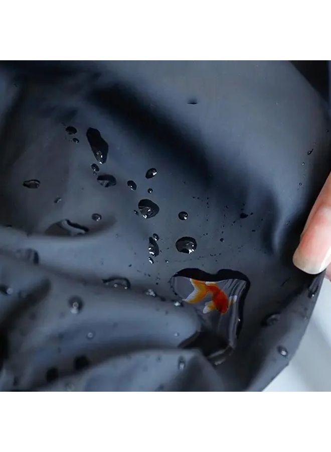 Black Waterproof Arm Sleeves Oilproof Kitchen Cleaning Industrial Use Elastic Cuff - Image 5