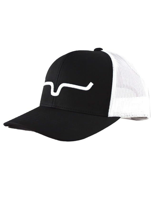 Kimes Ranch Unisex Weekly Upgrade 110 3-D Embroidered Horns Adjustable Snapback One-Size Hat (Cotton,Apparel,Black/White,Mens,KimesRanch,Weekly,1,1,2149439,Apparel,HAT,KimesRanch,OneSize,KimesRanch) - Image 2