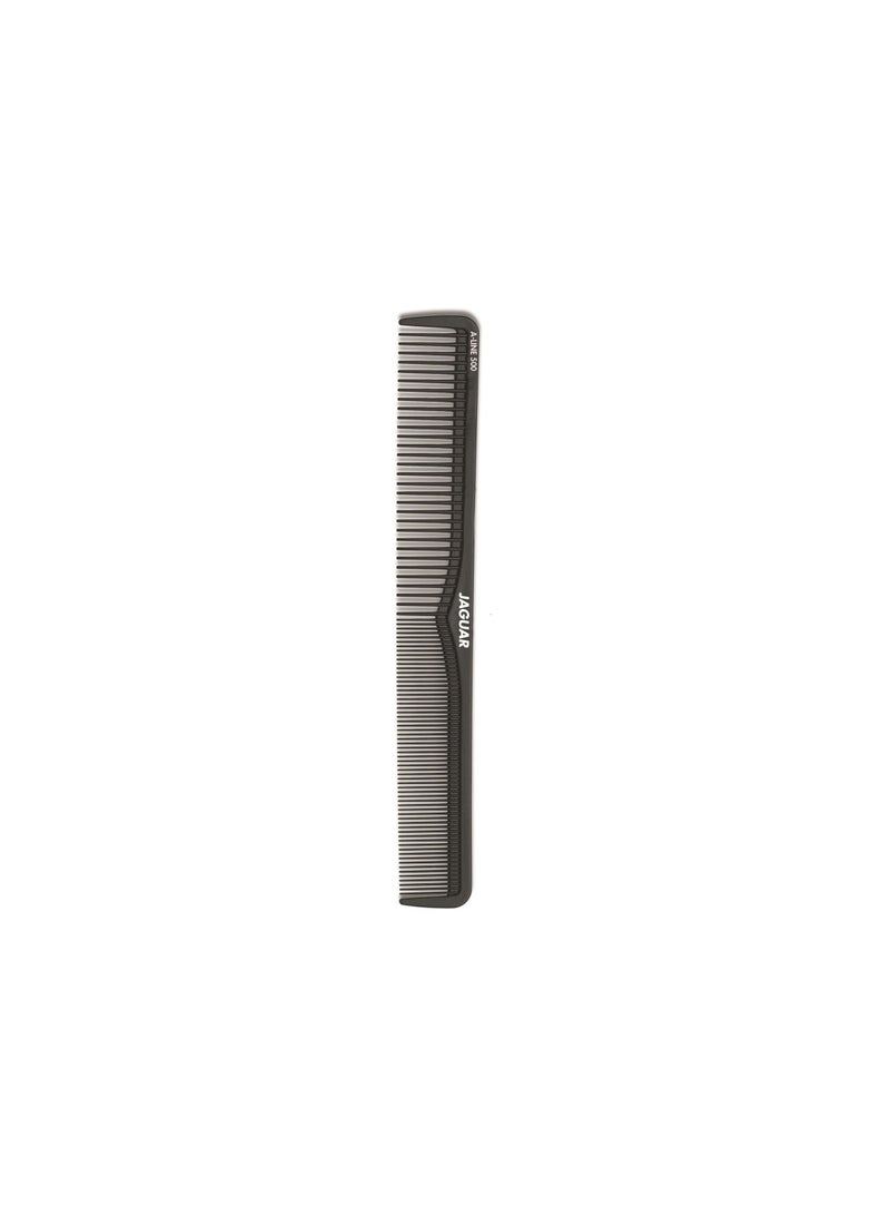 Jaguar A-Line Series Cutting Comb A500 – 7.25-Inch Professional Hairdressing Comb Heat, Chemical Resistance, and Antistatic Properties