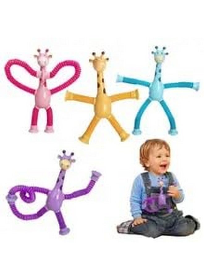 Kiti Kits KITI KITS Pop Tubes,Giraffe Or Robotics Fidget Tubes Sensory Toys Pack, Toddler Sensory Toys Imaginative Play & Stimulating Creative Learning (Pack of Giraffe-2)  - Image 5