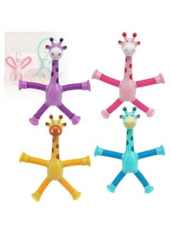 Kiti Kits KITI KITS Pop Tubes,Giraffe Or Robotics Fidget Tubes Sensory Toys Pack, Toddler Sensory Toys Imaginative Play & Stimulating Creative Learning (Pack of Giraffe-2)  - Image 2