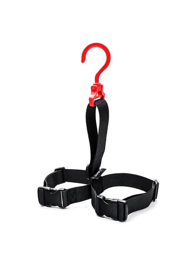 SAMSFX Fishing Wader Boot Hanger Hanging Strap Belt with Metal Hook Plastic Hook - Image 1