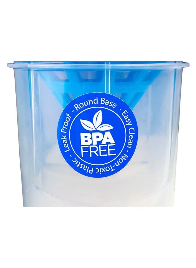 آلفا زجاجة ألفا ذات قاعدة مستديرة ومضادة للميكروبات - أبيض - إيقاف 158 - Image 3