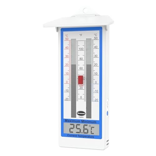S. Brannan & Sons Digital Greenhouse Thermometer - Max Min Thermometer for Greenhouse or Garden Maximum and Minimum Temperatures Indoor Outdoor Greenhouse Accessories - Image 1