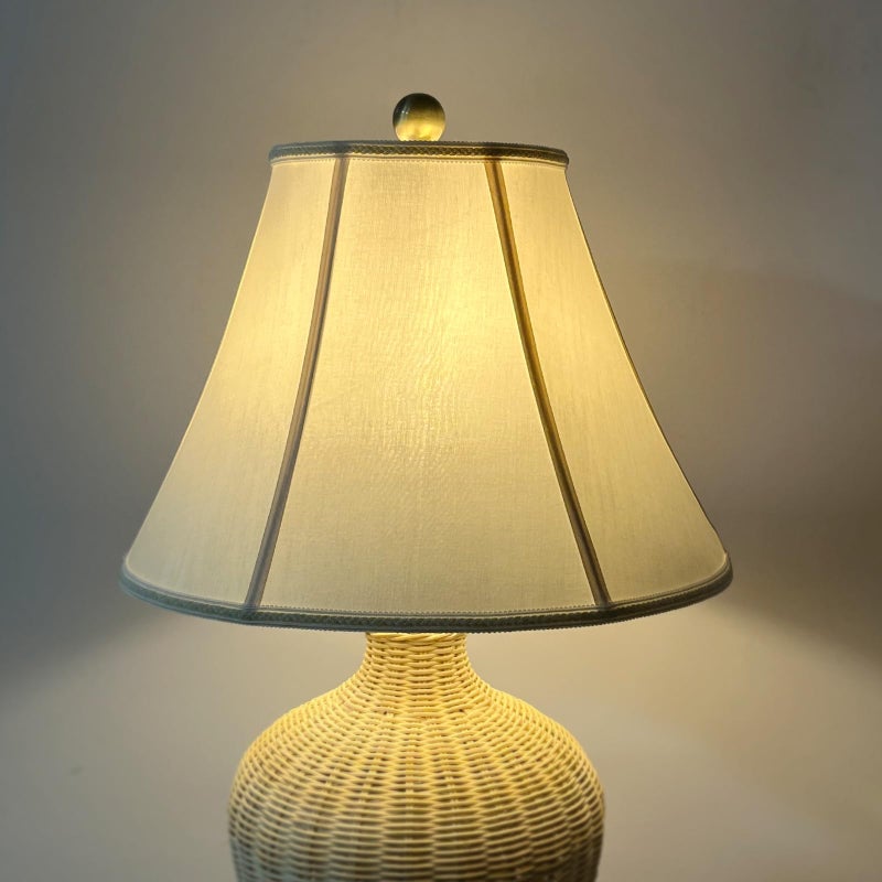 TOOTOO STAR Bell Lamp Shades, 7" x 15" x 10.5" Royal Style Spider LampShade or Table and Floor Lamps, Home Decor Beige Floor Lamp Table Lamp Shade - Image 4