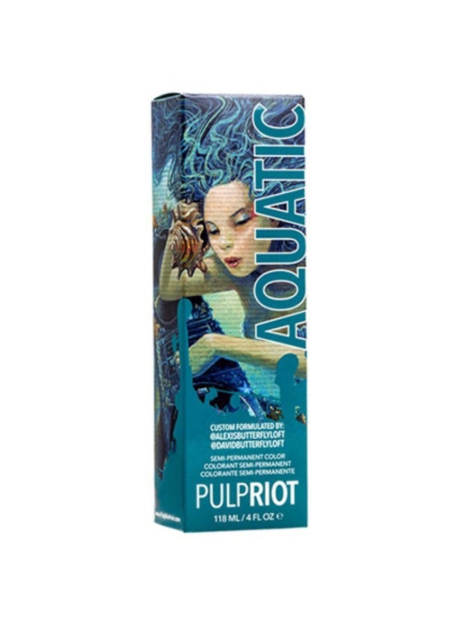 P.R. Pulp Riot Semi-Permanent Hair Color 4oz- Aquatic - Image 1