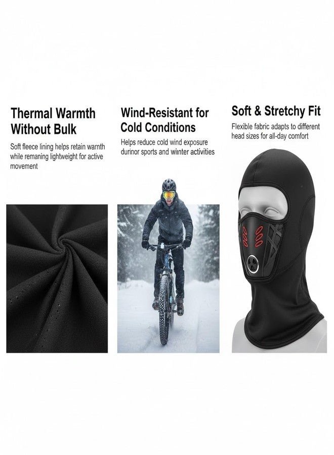 Balaclava Face Mask Men Winter Rider Warm Anti-haze Mask, Windproof Thermal Full Face Cover for Skiing, 3D Design Breathable Bandana, for Skiing,Snowboarding, Motorcycle & Cold Weather Outdoor Use - Image 5