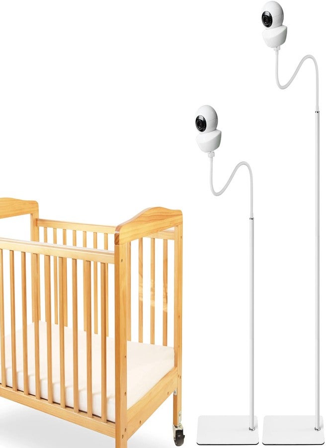 iTODOS Baby Monitor Floor Stand Holder Compatible with Babysense Video Baby Monitor V43/ HDS2/ V24R,Keep Baby Away from Touching,Strong and Heavy Metal Materials,More Safety - Image 1