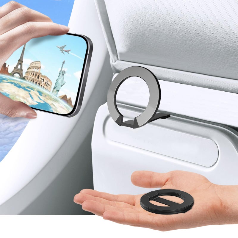 MCCHJoy Mini 2-Pack Airplane Phone Holder, Plane Phone Mount, Must-Have Flight Accessories, Airplane Travel Essentials, MagSafe Compatible, Upgraded Version - Image 1