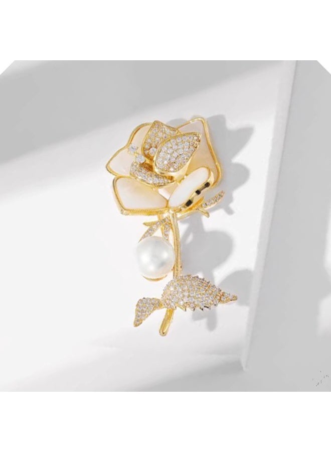 KUYING New Exquisite And Elegant Alloy Temperament Versatile Brooch  - Image 1