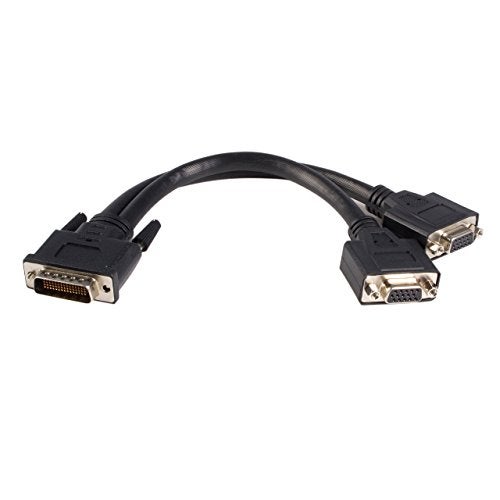 StarTech.com DMS 59 to VGA Splitter - 8in - DMS 59 to 2X VGA - Y Cable - Monitor Splitter Cable - DMS 59 Cable - DMS 59 to VGA Adapter (DMSVGAVGA1) - Image 1