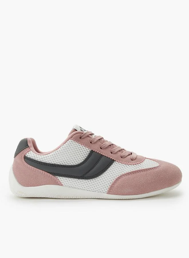 Lee Cooper PINK Women Lace-Up Ankle Sneakers for Women | Best Price UAE