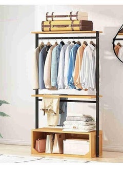 fashionhome رف تخزين متعدد الوظائف للملابس والأدوات المنزلية 78 × 32 × 175 سم  - Image 2