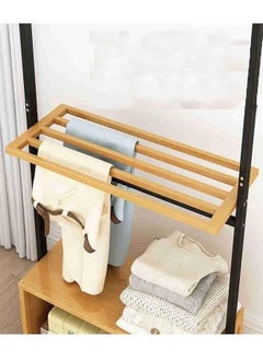 fashionhome رف تخزين متعدد الوظائف للملابس والأدوات المنزلية 78 × 32 × 175 سم  - Image 5