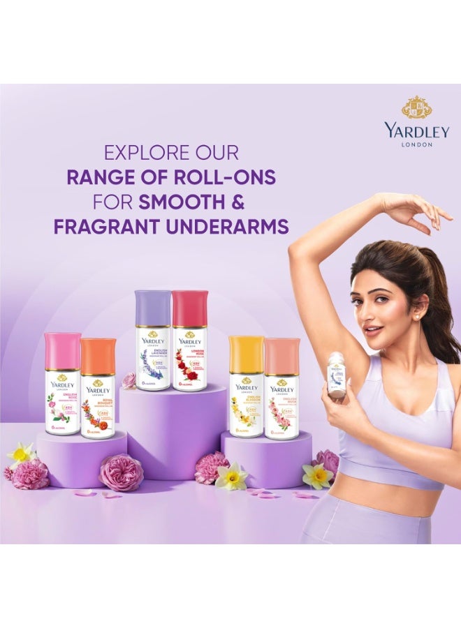 Yardley London English Lavender Anti Perspirant Deodorant Roll On For Women, Floral, 50ml - Image 5